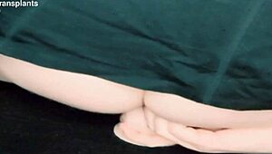 Watch this trans babe ride her dildo hard and deep!