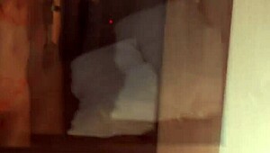 milky petite brunette with small tits soaks narrow ass on cozy bed