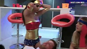 Monster Cocks Pound Adorable Costumed Teens