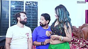 Step brothers, pound this Desi bhabhi in our threesome!