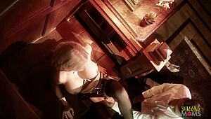 Cock-Starved Blonde MILF Opens Deep Pussy for Brutal Hardcore Guy Fucking