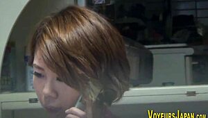 slender asian fingers toys hairy cunt to squirting orgasm