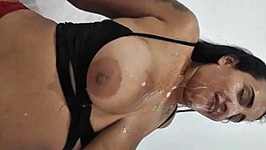 i got the hottest facial cumshots all year from adao and eva latinas