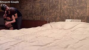 called a delivery girl to the hotel and s-grade asian beauty arrives for intense blowjob handjob and raw sex with swallow