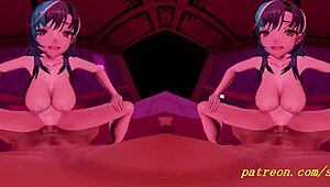 vr mmd chihaya has nude sex in 3d hentai