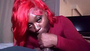 Darkchocolatebarbie Gives Sloppy Bj And Swallows
