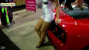 upskirt view of russian girl in skirt
