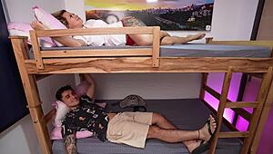 I Catch Stepsister Masturbating On Bunk Bed