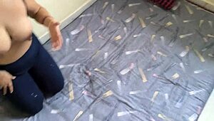 Cum in mouth stepmom sucks big cock with handjob and blowjob