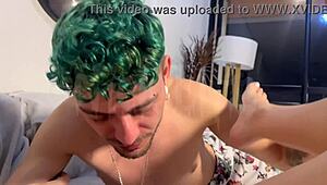 skinny latina with small tits tricks her friend's hung boyfriend into licking her wet pussy then deepthroats him pov
