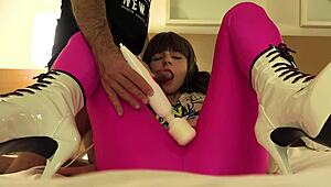 Pov blowjob and masturbation while wearing yoga pants