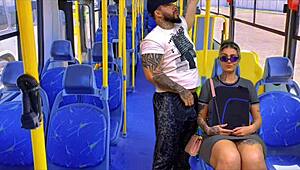 I found my neighbor coming from school on the public bus
