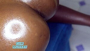 close up anal sex with cum inside