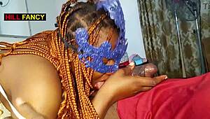 Hot blowjob from ghanian cock sucker