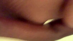 Solo babe enjoys wet shower bathing time alone