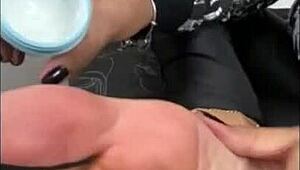 you caught queen kiffa red handed with her little feet