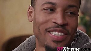 Busty girl comforts her roommate's boyfriend intimately