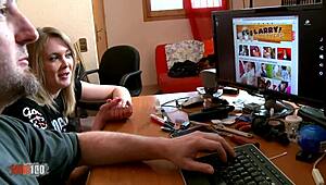 Larry fucks his horny secretary deep