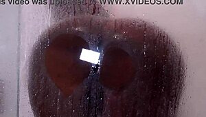 4k shower time with barbie showing big black cock and ass