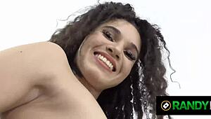 tattooed babe bruna santos takes hard double penetration sex