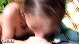 casual blowjob from stranger ends in cum