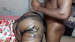 cheating bbw handles big black cock