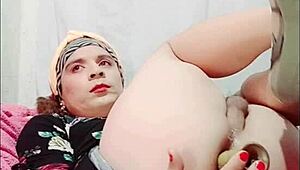 hot ts fucks her ass