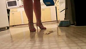 Dawnskye1962 giantess finds shrinky dink in kitchen