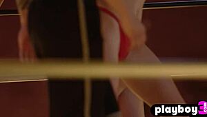 sexy big ass milfs enjoy hot wrestling