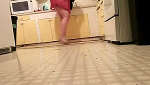 Dawnskye1962 giantess finds shrinky dink in kitchen