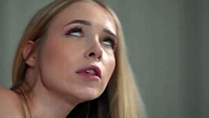blonde girl with passion prevails