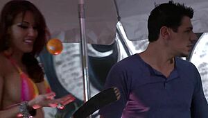 Capri cavalli and carla cox get it on with a street vendor