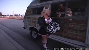 Crista moore bangs her mouth with ice cream before fucking the ice cream dude