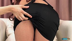 Her Big Ass Makes Him Hard So She Sucks His Schlong