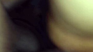 wife uses vibrator for anal play at home