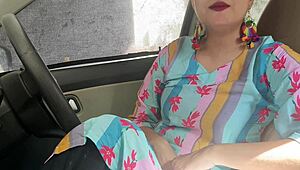 Asian flirty stepsister sucks off her step-bro for car ride in hindi