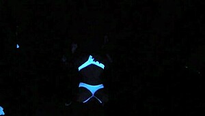 Scarlett, how do you like blacklight sex?