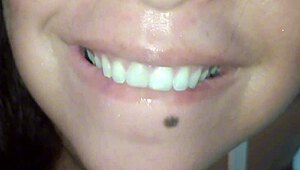 girl masturbates then swallows cum after blowjob