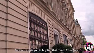 stunning slut alice axx with hairy pussy and big natural tits comes to paris for a deep sodomy