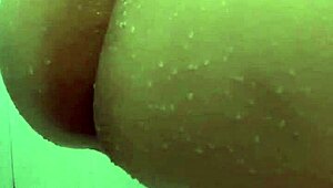 latina takes bath before ass fuck