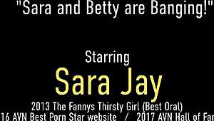 Phat ass betty bang gets dildo fucked by sa jay