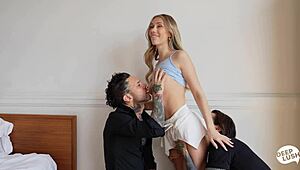 threesome with sky pierce small hands and owen gray