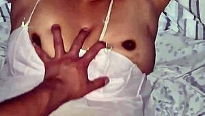 Neighbor gets her hairy pussy fucked