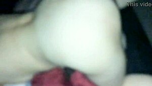 latina takes huge dildo up her ass