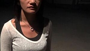 Lovely Asian Blows Dick Before Fingering Hairy Pussy