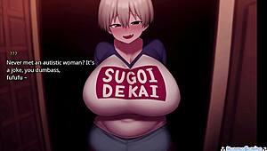 Horny girlfriend uzaki sucks cock like popsicle