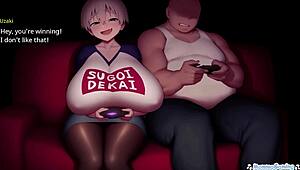 Horny girlfriend uzaki sucks cock like popsicle