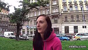Glamorous Czech Nympho Seduced In Shopping Centre