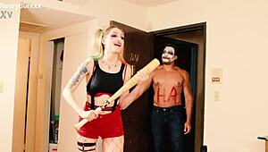 the joker fucks harley quinn hard in this cosplay trailer