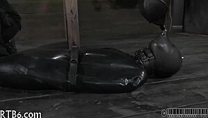hotty receives senseless caning from her master